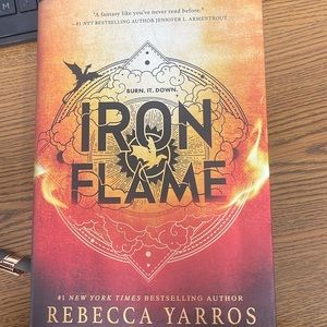 Iron flame Hard Cover Book -New